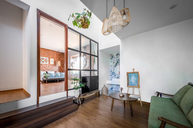 Ng&ocirc;i nh&agrave; 125m2 đẹp như resort của cặp đ&ocirc;i y&ecirc;u nhau từ cấp ba, đầu tư 2 tỷ với thiết kế đưa gi&oacute; v&agrave;o mọi ng&oacute;c ng&aacute;ch - Ảnh 11.