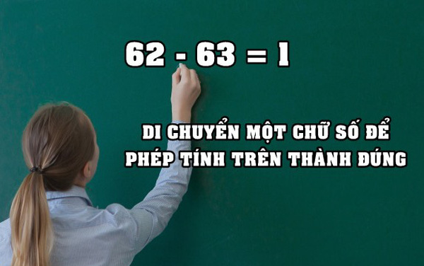  C&acirc;u hỏi tuyển dụng &lsquo;c&acirc;n n&atilde;o&rsquo; bậc nhất của Apple: &lsquo;62-63=1&rsquo;, chỉ di chuyển một chữ số, h&atilde;y l&agrave;m ph&eacute;p t&iacute;nh tr&ecirc;n trở th&agrave;nh đ&uacute;ng  - Ảnh 1.