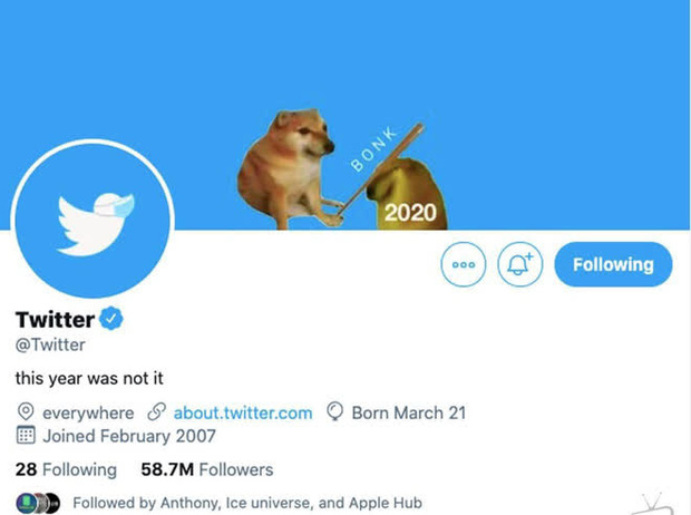 Twitter vừa đổi ảnh b&igrave;a tiễn vong năm 2020 bằng 1 meme khiến cộng đồng mạng cười nghi&ecirc;ng ngả - Ảnh 1.