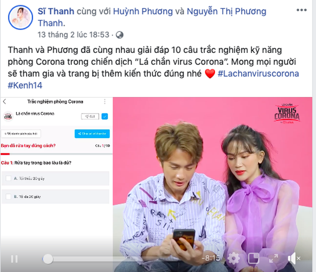 Loạt sao Việt thi nhau l&agrave;m trắc nghiệm xem hiểu virus corona đến đ&acirc;u: Đức Ph&uacute;c đạt điểm ấn tượng, Sĩ Thanh - Huỳnh Phương c&oacute; tốt hơn? - Ảnh 6.