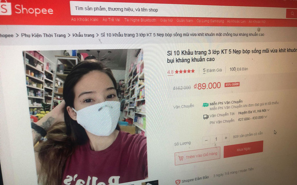 3.000 gian h&agrave;ng tr&ecirc;n Shopee vi phạm b&aacute;n khẩu trang - Ảnh 1.