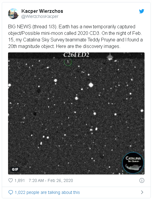 Ph&aacute;t hiện mặt trăng thứ hai của Tr&aacute;i đất - Ảnh 2.
