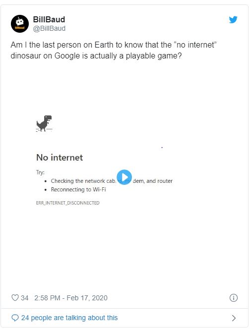 2020 rồi nhưng nhiều người b&acirc;y giờ mới nhận ra Khủng long mất mạng của Chrome thực chất l&agrave; 1 tr&ograve; chơi điện tử - Ảnh 2.