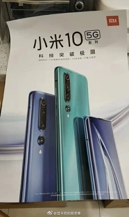 Lộ thiết kế Xiaomi Mi 10 qua poster quảng c&aacute;o - Ảnh 2.