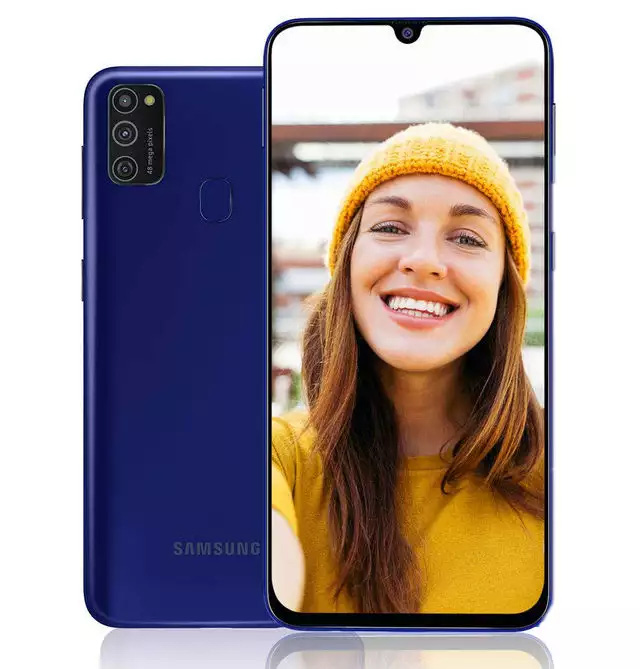 Samsung ra mắt smartphone tầm trung Galaxy M21 c&oacute; pin 6.000 mAh, cụm camera sau h&igrave;nh chữ nhật giống Galaxy S20, gi&aacute; 175 USD - Ảnh 1.
