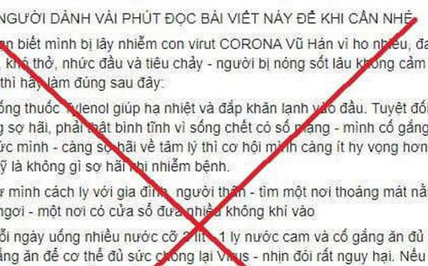 Nam thanh ni&ecirc;n đăng tin sai sự thật về c&aacute;ch chữa dịch Covid-19 tr&ecirc;n mạng x&atilde; hội bị phạt 12,5 triệu - Ảnh 1.