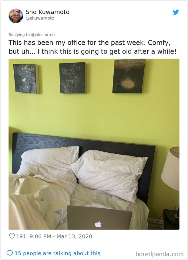 D&acirc;n t&igrave;nh thi nhau khoe 1001 g&oacute;c l&agrave;m việc online s&aacute;ng tạo hết nấc trong m&ugrave;a dịch Covid-19 khiến MXH trầm trồ - Ảnh 15.