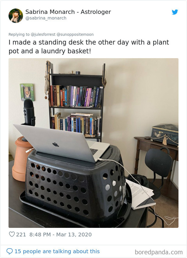 D&acirc;n t&igrave;nh thi nhau khoe 1001 g&oacute;c l&agrave;m việc online s&aacute;ng tạo hết nấc trong m&ugrave;a dịch Covid-19 khiến MXH trầm trồ - Ảnh 8.