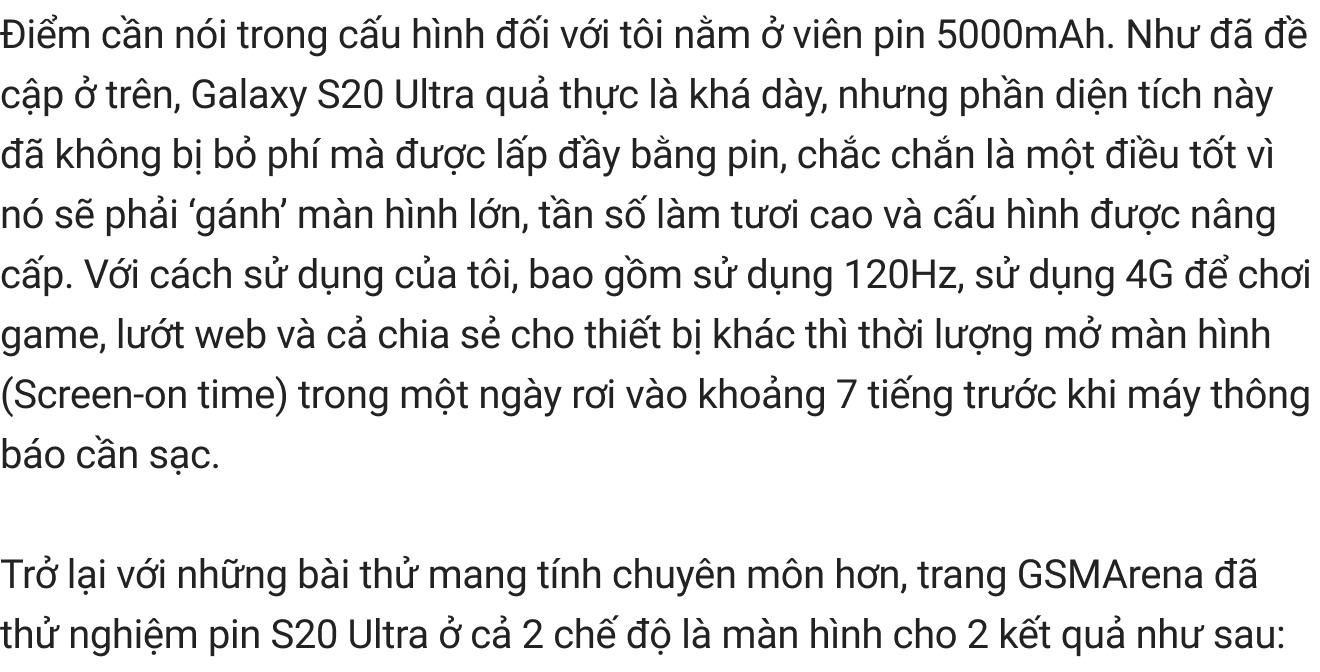 Đ&aacute;nh gi&aacute; chi tiết Samsung Galaxy S20 Ultra: C&acirc;u chuyện của những con số vượt giới hạn - Ảnh 20.