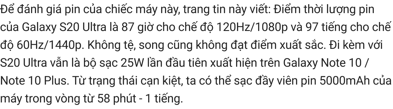 Đ&aacute;nh gi&aacute; chi tiết Samsung Galaxy S20 Ultra: C&acirc;u chuyện của những con số vượt giới hạn - Ảnh 22.