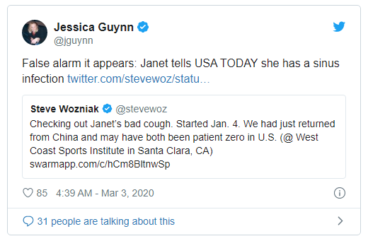 Đồng s&aacute;ng lập Apple tự nhận m&igrave;nh v&agrave; vợ l&agrave; những bệnh nh&acirc;n nhiễm Covid-19 đầu ti&ecirc;n tại Mỹ - Ảnh 3.