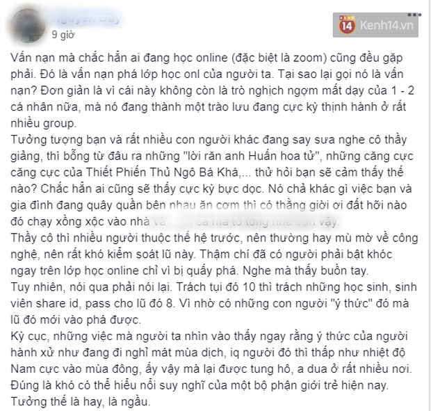 Phẫn nộ việc học sinh đưa clip tội phạm ma tu&yacute;, clip n&oacute;ng v&agrave;o ph&aacute; lớp học online của gi&aacute;o vi&ecirc;n - Ảnh 6.