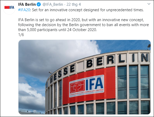 Th&ecirc;m một sự kiện c&ocirc;ng nghệ lớn trong năm bị huỷ bỏ v&igrave; COVID-19 - Ảnh 2.