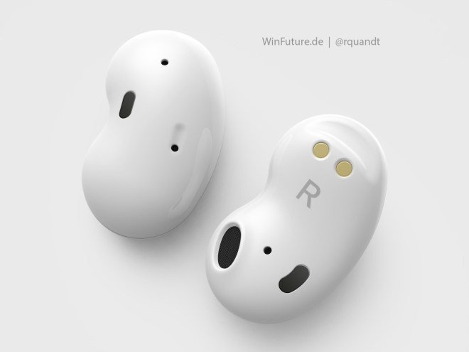 Galaxy Buds thế hệ tiếp theo sẽ c&oacute; thiết kế h&igrave;nh hạt đậu, ra mắt v&agrave;o cuối năm nay - Ảnh 2.