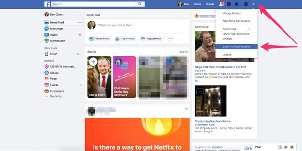 Facebook web update giao diện đen s&igrave; cho tất cả người d&ugrave;ng Việt Nam, bạn đ&atilde; biết c&aacute;ch đổi ngay chưa? - Ảnh 1.