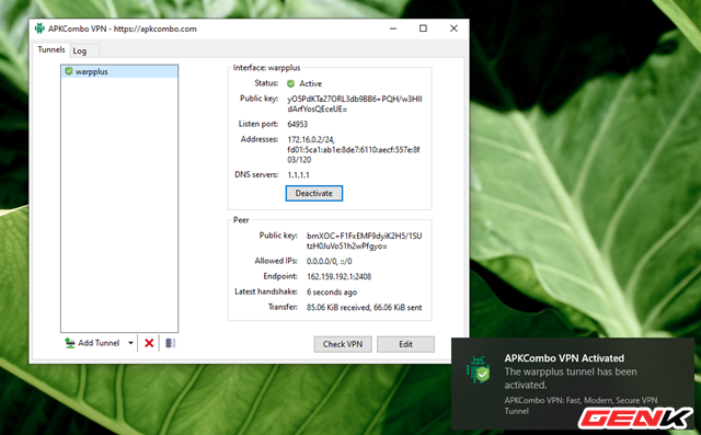 Tăng tốc kết nối mạng khi l&agrave;m việc tại nh&agrave; với APKCombo VPN - Ảnh 6.