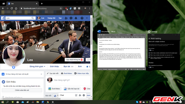 Windows 10 cũng có chức năng chia màn hình như trên macOS, thậm chí là đa năng hơn - Ảnh 5. Windows 10 cũng có chức năng chia màn hình như trên macOS, thậm chí là đa năng hơn - Ảnh 5.