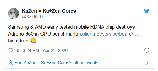 Việc hợp tác Samsung và AMD có thành quả đầu tiên, điểm số benchmark GPU làm bẽ mặt Qualcomm - Ảnh 1. Việc hợp tác Samsung và AMD có thành quả đầu tiên, điểm số benchmark GPU làm bẽ mặt Qualcomm - Ảnh 1.