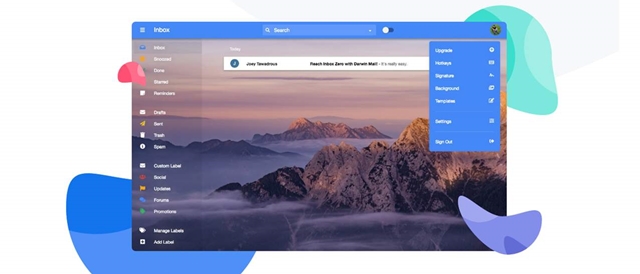 Khoác “áo” mới cho Gmail với bộ giao diện cực đẹp đến từ Darwin Mail - Ảnh 1. Khoác “áo” mới cho Gmail với bộ giao diện cực đẹp đến từ Darwin Mail - Ảnh 1.