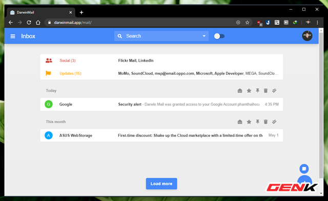 Khoác “áo” mới cho Gmail với bộ giao diện cực đẹp đến từ Darwin Mail - Ảnh 4. Khoác “áo” mới cho Gmail với bộ giao diện cực đẹp đến từ Darwin Mail - Ảnh 4.