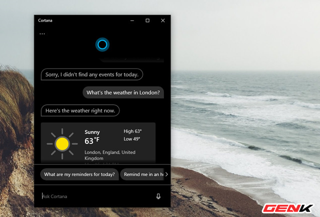 Windows 10 Version 2004 được phát hành: Cortana mới, Task Manager bổ sung xem nhiệt độ GPU và nhiều nâng cấp mới - Ảnh 4. Windows 10 Version 2004 được phát hành: Cortana mới, Task Manager bổ sung xem nhiệt độ GPU và nhiều nâng cấp mới - Ảnh 4.
