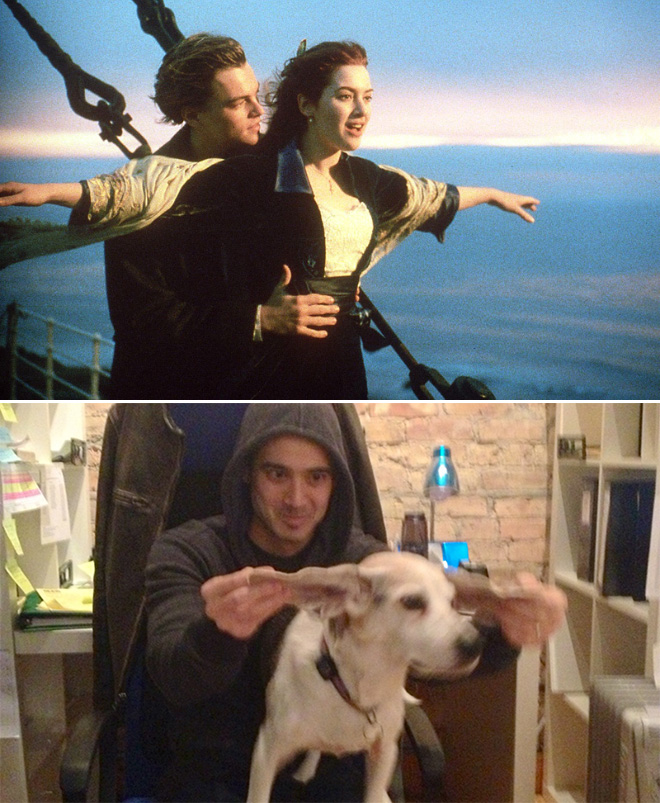 [Ch&ugrave;m ảnh vui] Chết cười với c&aacute;c &ldquo;th&aacute;nh cosplay gi&aacute; rẻ&rdquo; tận dụng mọi đồ vật trong nh&agrave; để m&ocirc; phỏng lại những cảnh phim bom tấn - Ảnh 19.