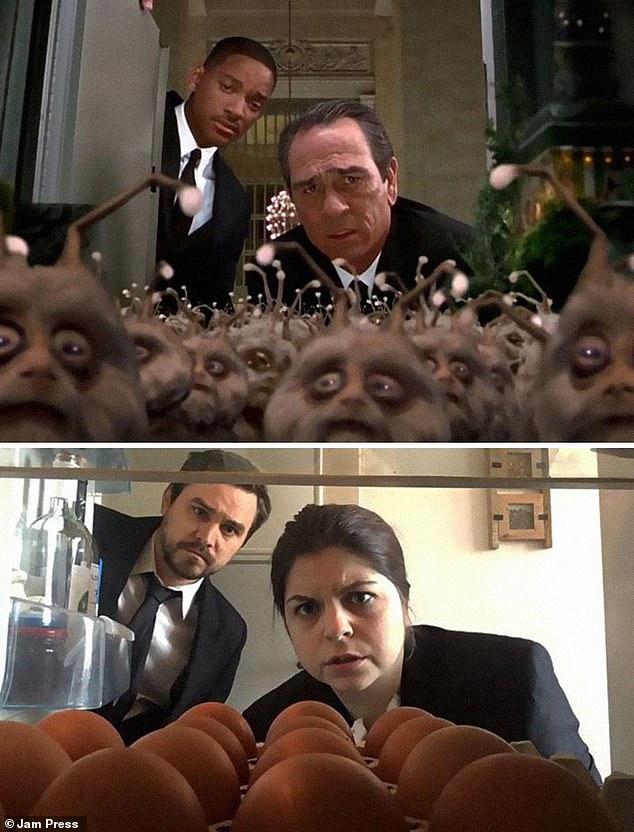 [Ch&ugrave;m ảnh vui] Chết cười với c&aacute;c &ldquo;th&aacute;nh cosplay gi&aacute; rẻ&rdquo; tận dụng mọi đồ vật trong nh&agrave; để m&ocirc; phỏng lại những cảnh phim bom tấn - Ảnh 5.