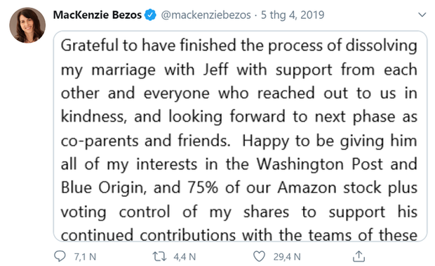  V&igrave; sao vợ cũ của tỷ ph&uacute; Amazon lại được xem l&agrave; nữ anh h&ugrave;ng, khiến &ocirc;ng d&ugrave; c&oacute; t&igrave;nh mới vẫn phải nể trọng v&agrave;i phần?  - Ảnh 2.