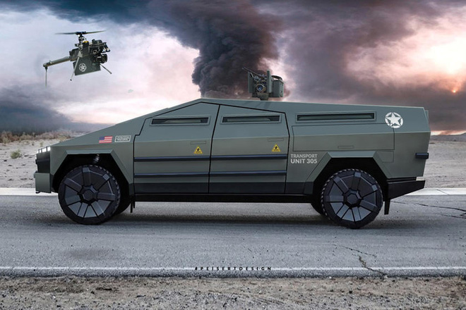  Cybertruck của Tesla c&oacute; thể được chuyển đổi th&agrave;nh xe tăng bọc th&eacute;p - Ảnh 4.