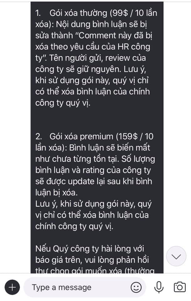 Một website review c&ocirc;ng ty bị tố lừa đảo, ăn tiền, đưa ra g&oacute;i xo&aacute; b&igrave;nh luận kh&ocirc;ng tốt: C&oacute; nên tin s&aacute;i cổ v&agrave;o c&aacute;c comment b&oacute;c phốt công ty kh&ocirc;ng?  - Ảnh 3.