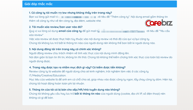 Một website review c&ocirc;ng ty bị tố lừa đảo, ăn tiền, đưa ra g&oacute;i xo&aacute; b&igrave;nh luận kh&ocirc;ng tốt: C&oacute; nên tin s&aacute;i cổ v&agrave;o c&aacute;c comment b&oacute;c phốt công ty kh&ocirc;ng?  - Ảnh 5.