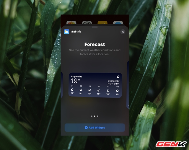 iOS 14: Cách thêm và tùy biến Widget ở màn hình Homescreen - Ảnh 5. iOS 14: Cách thêm và tùy biến Widget ở màn hình Homescreen - Ảnh 5.