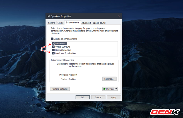 C&aacute;ch để bạn tăng cường tiếng bass cho loa v&agrave; tai nghe trong Windows 10 - Ảnh 5.