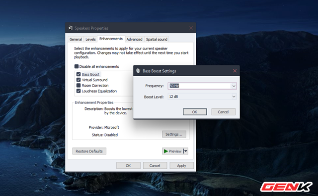 C&aacute;ch để bạn tăng cường tiếng bass cho loa v&agrave; tai nghe trong Windows 10 - Ảnh 6.