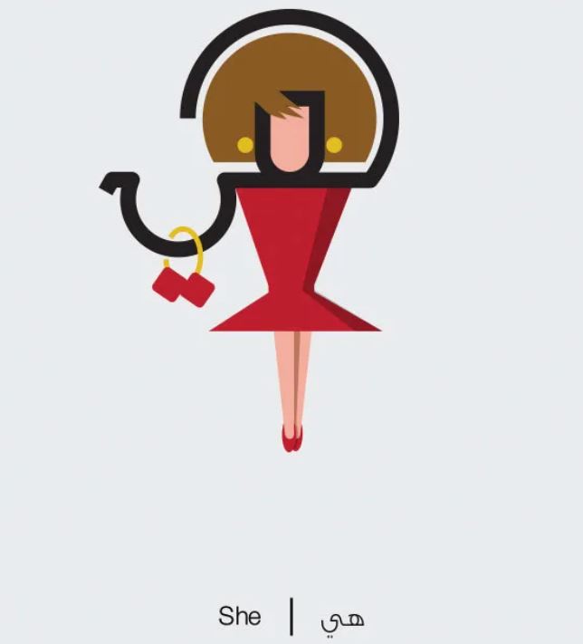 Designer biến chữ Ả-rập phức tạp th&agrave;nh những h&igrave;nh minh họa cho dễ nhớ, vừa đẹp lại vừa chuẩn nghĩa - Ảnh 25.