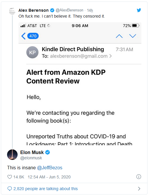 Vừa tuy&ecirc;n bố nghỉ chơi Twitter, Elon Musk đ&atilde; đăng tweet chọc ngo&aacute;y &ocirc;ng chủ Amazon  - Ảnh 1.