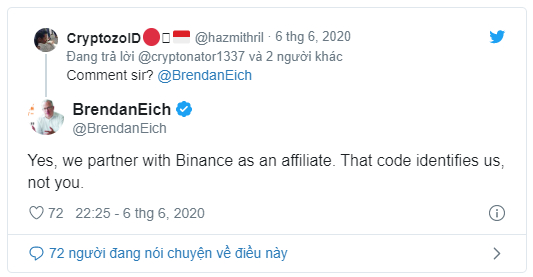 Tr&igrave;nh duyệt Brave bị tố ch&egrave;n th&ecirc;m m&atilde; giới thiệu để kiếm lời từ website giao dịch tiền điện tử - Ảnh 4.