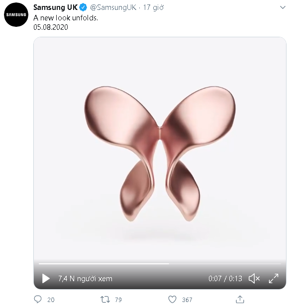 Samsung xác nhận sẽ ra mắt smartphone màn hình gập Galaxy Z Fold 2 vào ngày 5 tháng 8 - Ảnh 2. Samsung xác nhận sẽ ra mắt smartphone màn hình gập Galaxy Z Fold 2 vào ngày 5 tháng 8 - Ảnh 2.