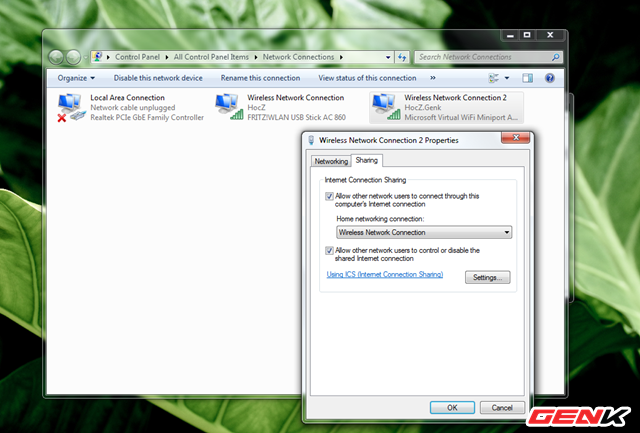 C&aacute;ch biến m&aacute;y t&iacute;nh Windows 10 th&agrave;nh một chiếc router ảo để chia sẻ kết nối Internet v&agrave; tập tin - Ảnh 9.