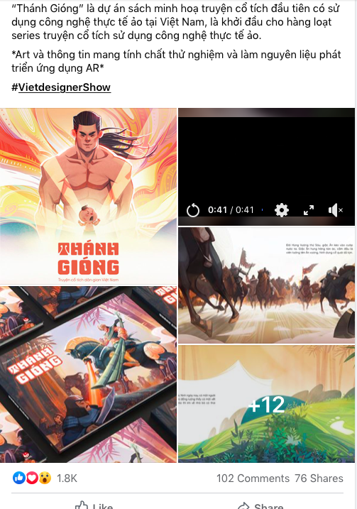 Truyện tranh Th&aacute;nh Gi&oacute;ng ứng dụng c&ocirc;ng nghệ thực tế ảo tăng cường - AR g&acirc;y sốt cộng đồng mạng - Ảnh 18.