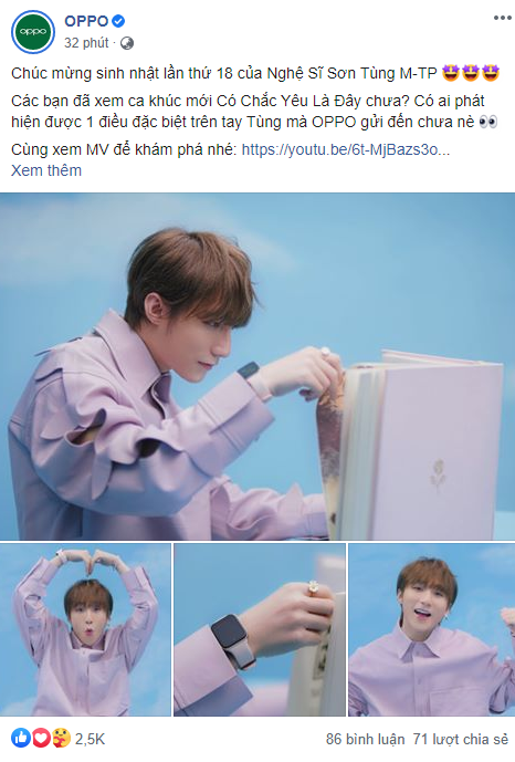 T&eacute; ngửa với chiếc đồng hồ Sơn T&ugrave;ng M-TP đeo trong MV mới: Nh&igrave;n xa cứ ngỡ Apple, nh&igrave;n gần mới biết th&igrave; ra&hellip; Oppo - Ảnh 3.