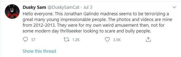 Giải mã nhân vật Jonathan Galindo - Kẻ nguy hiểm đang gây sốt cộng đồng mạng thế giới - Ảnh 2. Giải mã nhân vật Jonathan Galindo - Kẻ nguy hiểm đang gây sốt cộng đồng mạng thế giới - Ảnh 2.