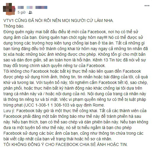Cảnh b&aacute;o: Facebook tự &yacute; sử dụng ảnh của bạn... l&agrave; th&ocirc;ng tin giả - Ảnh 1.