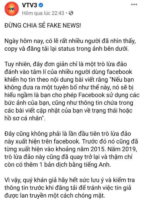 Cảnh b&aacute;o: Facebook tự &yacute; sử dụng ảnh của bạn... l&agrave; th&ocirc;ng tin giả - Ảnh 2.