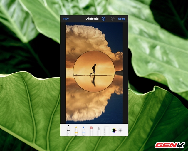 C&aacute;ch sử dụng k&iacute;nh l&uacute;p trong chỉnh sửa ảnh để nhấn mạnh nội dung tr&ecirc;n iPhone - Ảnh 11.
