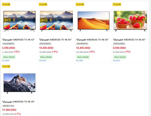 Giảm gi&aacute;, tặng k&egrave;m điện thoại, 500 tivi Vsmart được đặt mua trong 3 ng&agrave;y - Ảnh 1.