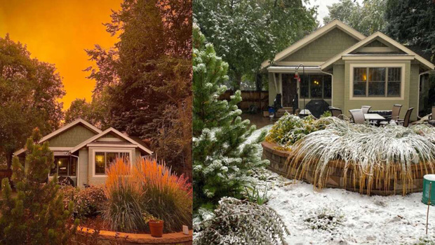 Một tiểu bang Mỹ vừa chứng kiến thời tiết quay xe gắt chưa từng thấy: Từ n&oacute;ng kỷ lục chuyển th&agrave;nh b&atilde;o tuyết trong vỏn vẹn 2 ng&agrave;y - Ảnh 1.