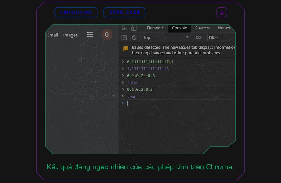 Khi Chrome cho ra kết quả 0.1   0.2 = > 0.3: Bản chất thực sự của laptop Windows, iPhone v&agrave; những cỗ m&aacute;y t&iacute;nh to&aacute;n bạn đang d&ugrave;ng h&agrave;ng ng&agrave;y - Ảnh 1.