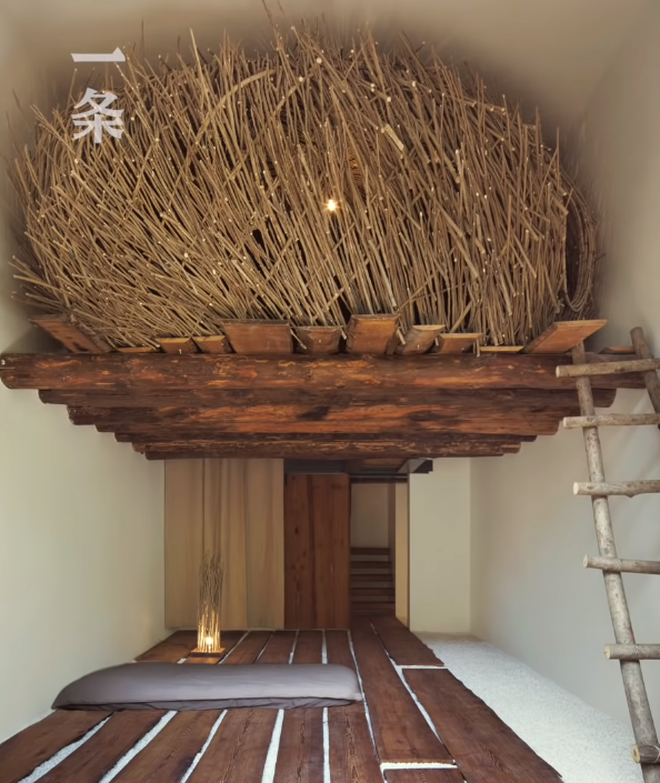  Lạ l&ugrave;ng căn nh&agrave; kh&ocirc;ng giường, kh&ocirc;ng ghế nhưng x&acirc;y cầu, &ldquo;tổ chim&rdquo; b&ecirc;n trong, tất cả đều bằng gỗ  - Ảnh 9.