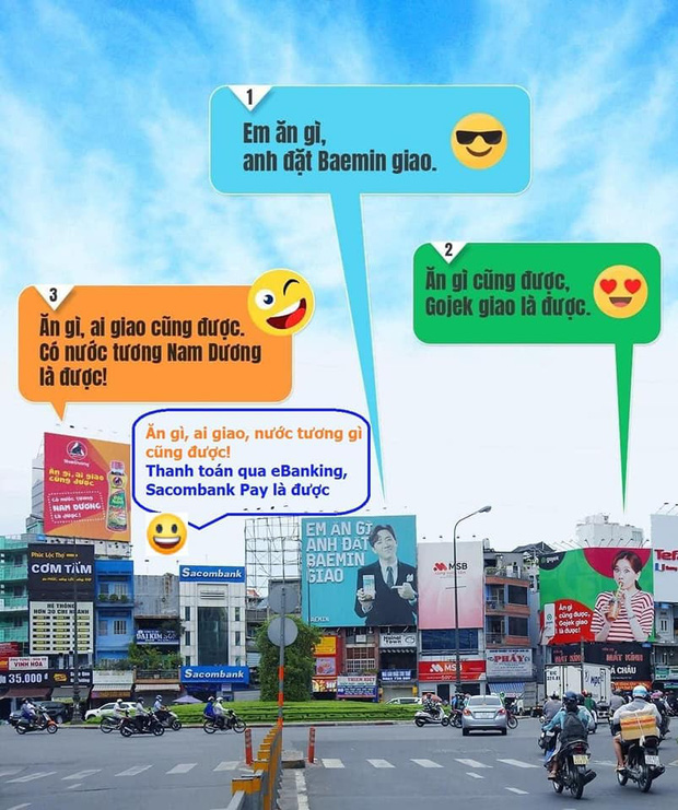 Hari Won - Trấn Th&agrave;nh trở th&agrave;nh t&acirc;m điểm đối đ&aacute;p quảng c&aacute;o cực h&agrave;i hước giữa Baemin v&agrave; Gojek, nhưng c&aacute;i t&ecirc;n thứ 3 xuất hiện mới khiến cộng đồng dậy s&oacute;ng!  - Ảnh 4.